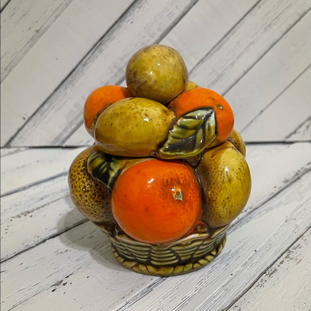 Vintage Inarco Japan spiced fruit sugar dish